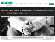 Tablet Screenshot of integrisgiving.org